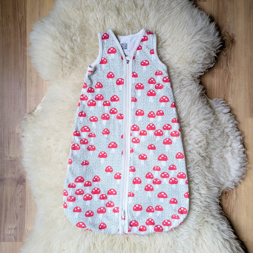 Mushroom Print Cotton Sleep Sack 0-3 Months